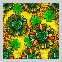 St. Patrick's Sunflower Seamless Pattern Heavyweight Sweatshirt | Teevron