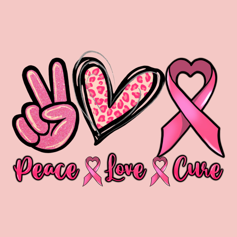 Peace Love Cure Cancer Awareness Urban Heavy Tee by HowdyJamesFarm | Teevron