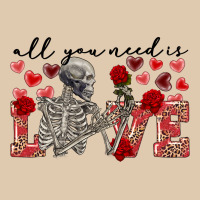 Skeleton All You Need Is Love Heavyweight Sweatshirt | Teevron