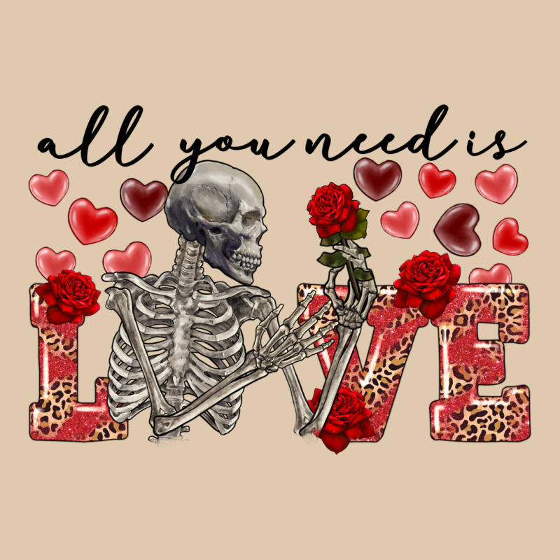 Skeleton All You Need Is Love Heavyweight Sweatshirt by FaDigitalArtStudio | Teevron
