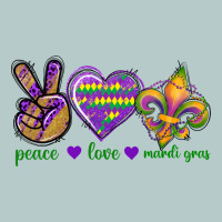 Peace Love Mardi Gras Heavy Core Tee | Teevron
