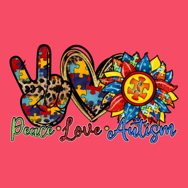 Peace Love Autism Sunflower Premium Sweatshirt by RacoonDesign | Teevron