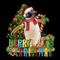 Merry Christmas Penguin Ladies Tee | Teevron
