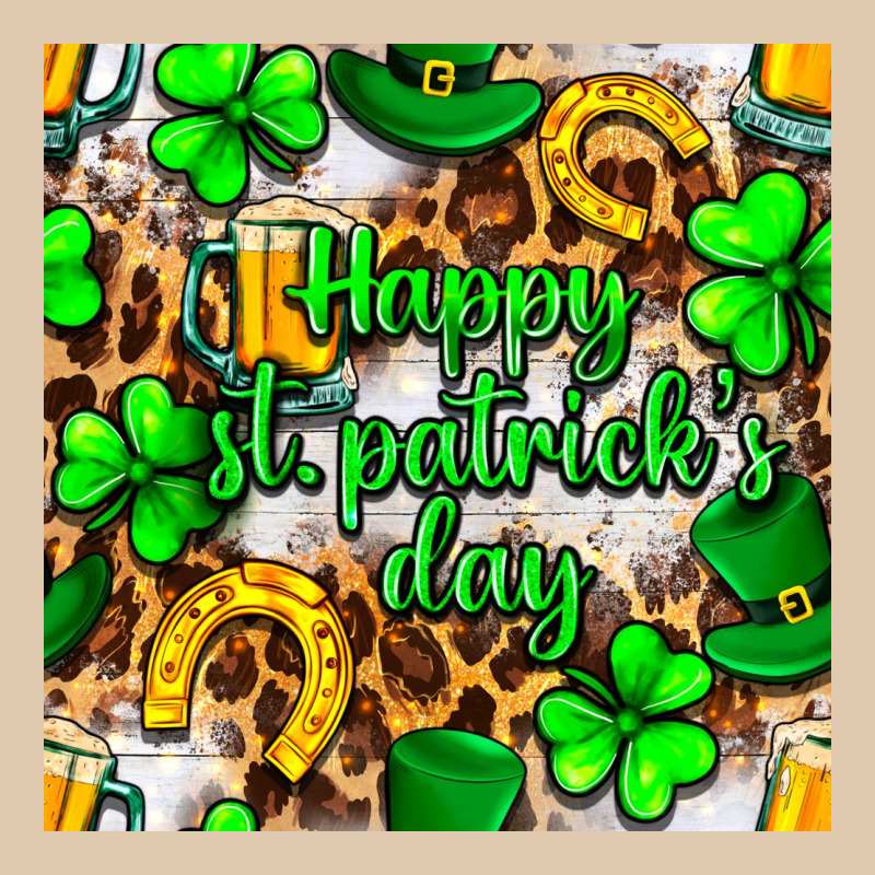 Happy St. Patrick's Day Pattern Digital Paper Heavyweight Sweatshirt by BundleAndBundleShop | Teevron