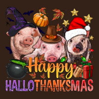 Happy Hallothanksmas Pigs Heavy Core Tee | Teevron