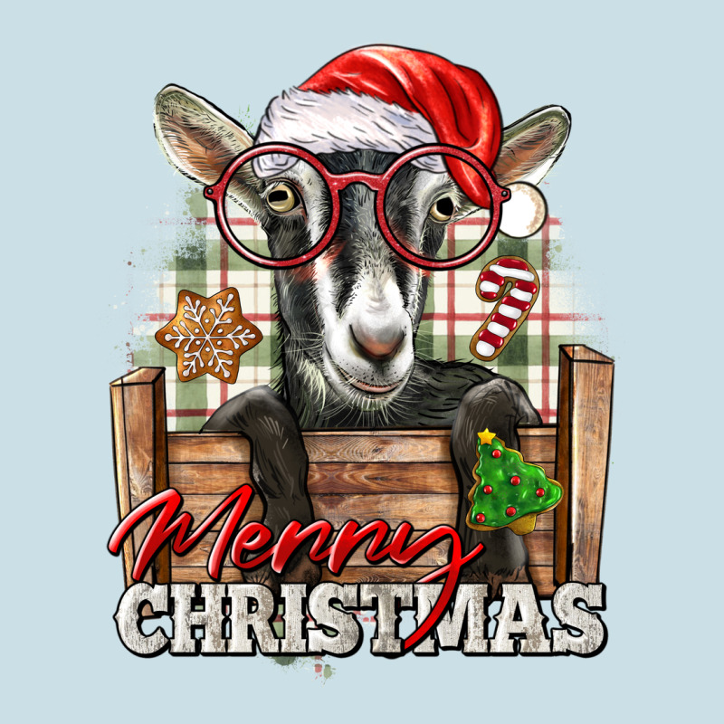 Merry Christmas Alpine Goat Ladies Tee by LillyAllenDesigns | Teevron