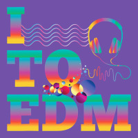 I Listen To Edm Rainbow Letters Dj Music Gift Premium Sweatshirt | Teevron