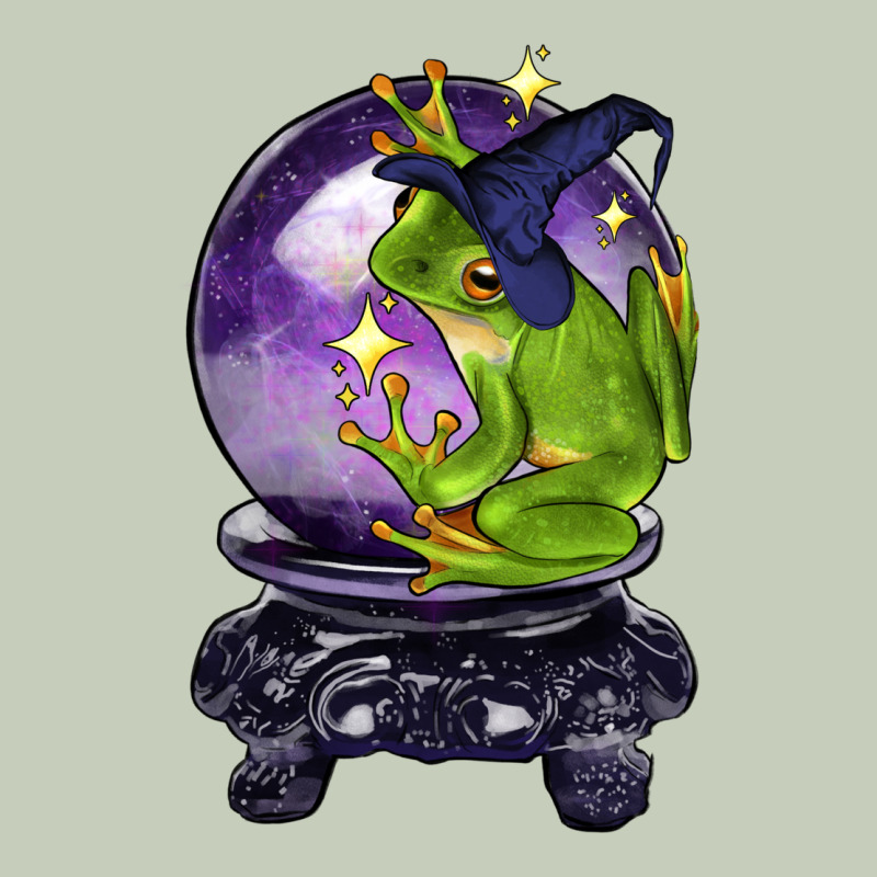 Halloween Frog With Crystal Ball Ladies Tee by LillyAllenDesigns | Teevron