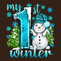 My 1 St Winter With Cute Snowman Heavy Core Tee | Teevron