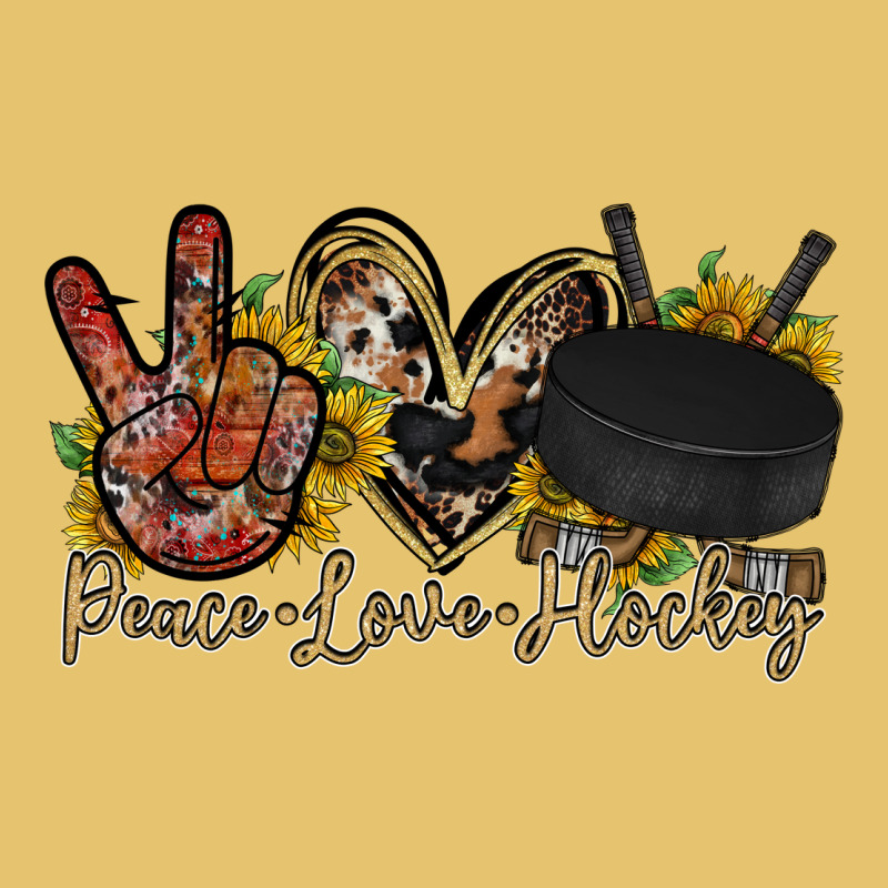 Peace Love Hockey Premium Sweatshirt by RacoonDesign | Teevron