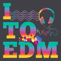 I Listen To Edm Rainbow Letters Dj Music Gift Heavyweight Hoodie | Teevron
