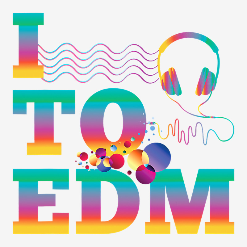 I Listen To Edm Rainbow Letters Dj Music Gift Urban Hoodie by lanVoArt | Teevron