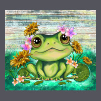 Frog With Sunflower Vintage Hoodie | Teevron