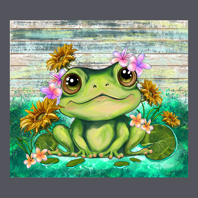 Frog With Sunflower Vintage Hoodie by TumblerDesignByShophia | Teevron
