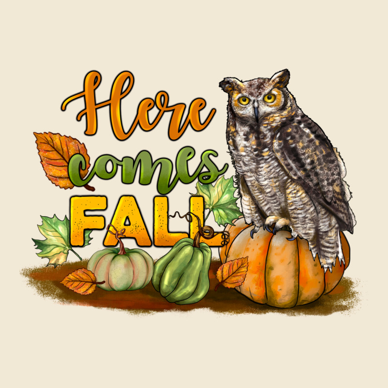 Here Comes Fall Owl Premium Tee by LillyAllenDesigns | Teevron