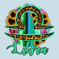 Libra Zodiac Sign Sunflower Leopard Serape Ladies Tee | Teevron