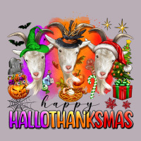 Happy Hallothanksmas Goats Vintage Tee | Teevron