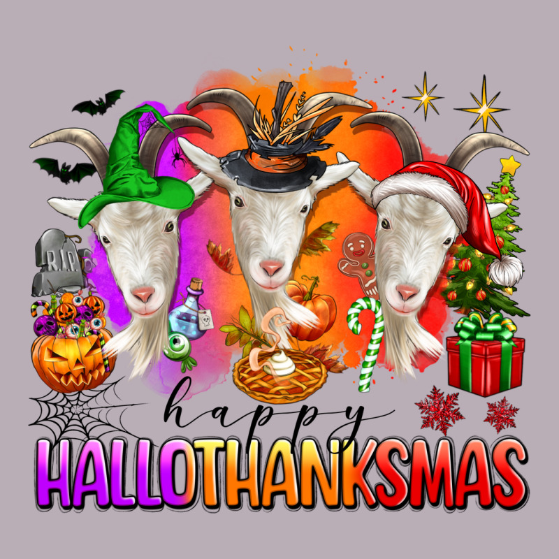 Happy Hallothanksmas Goats Vintage Tee by texasbilliewilder | Teevron