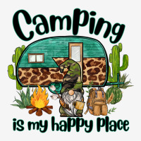 Camping Is My Happy Place Caravan And Gnome Urban Hoodie | Teevron