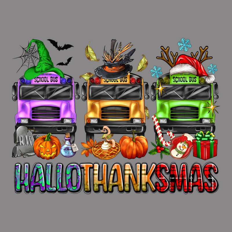 Hallothanksmas School Bus Vintage Tee by texasbilliewilder | Teevron