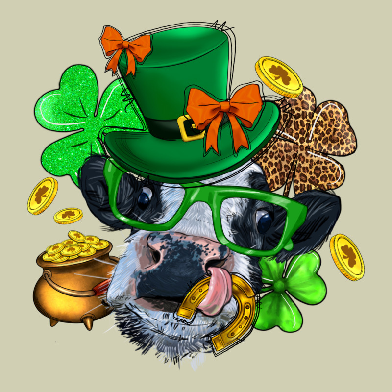 St. Patrick Cow Clover Heavy Core Tee by BundleAndBundleShop | Teevron