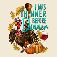 I Was Thinner Before Dinner Turkey Thanksgiving Premium Tee | Teevron
