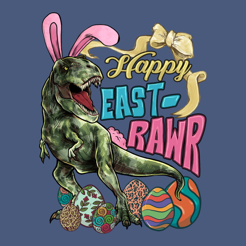 Happy Easter Day T-rex Vintage Hoodie by HowdyJamesFarm | Teevron