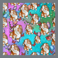 Easter Bunny With Truck Seamless Pattern Heavyweight Sweatshirt | Teevron