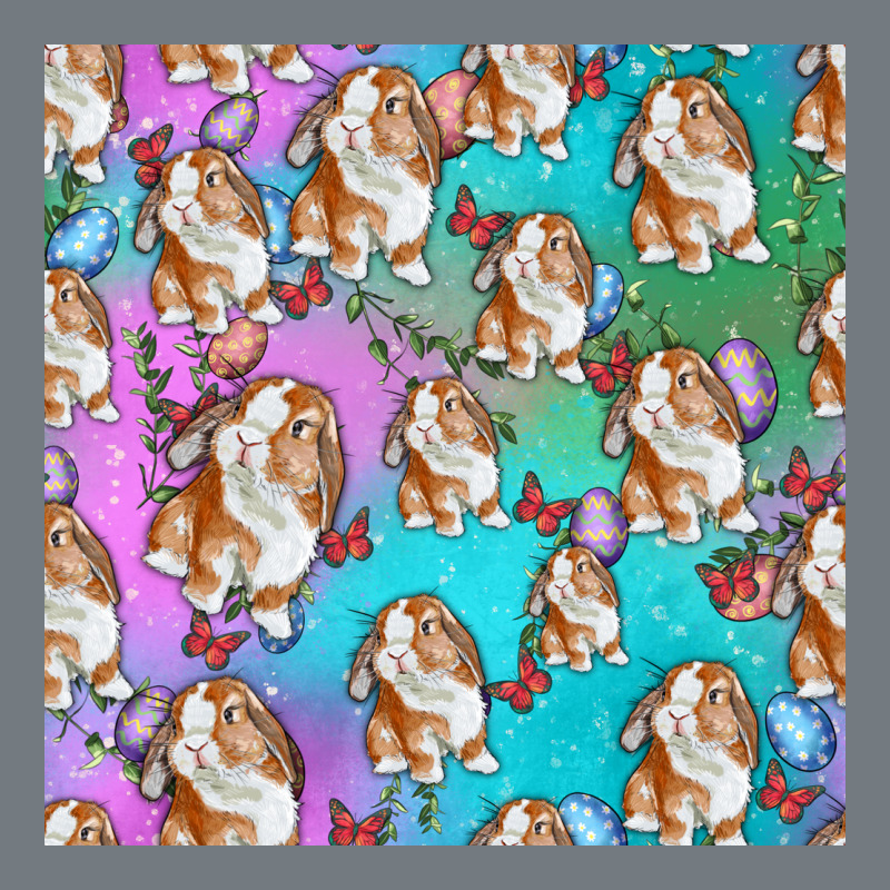 Easter Bunny With Truck Seamless Pattern Heavyweight Sweatshirt by BundleAndBundleShop | Teevron