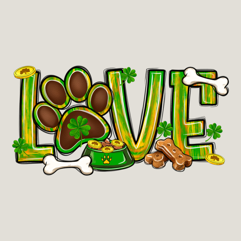 St. Patrick's Day Love Dog Paw Heavy Core Tee by BundleAndBundleShop | Teevron