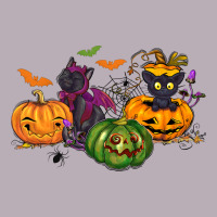 Black Cat And Pumpkin Vintage Tee | Teevron