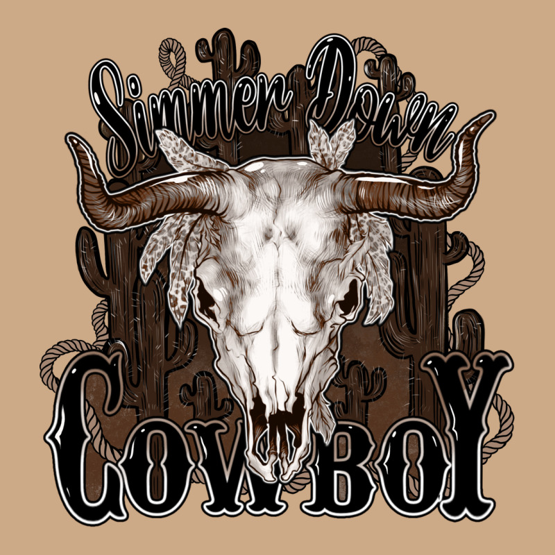 Simmer Down Cowboy Vintage Hoodie by HowdyJamesFarm | Teevron