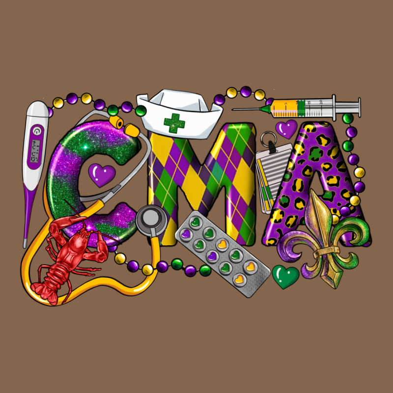 Cma Certified Medical Assistant Mardi Gras Premium Tee by LillyAllenDesigns | Teevron