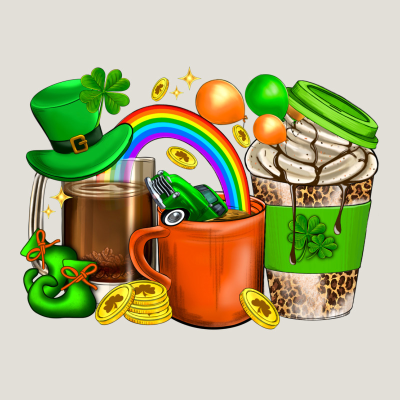 St. Patricks Day Coffee Cups Heavy Core Tee by BundleAndBundleShop | Teevron