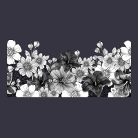 Black And White Floral Vintage Hoodie | Teevron