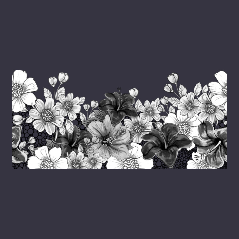 Black And White Floral Vintage Hoodie by TumblerDesignByShophia | Teevron