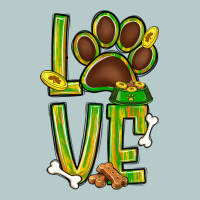 Tie Dye St. Patrick's Day Love Dog Paw Heavy Core Tee | Teevron
