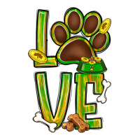 Tie dye St. Patrick's Day love dog paw | Teevron