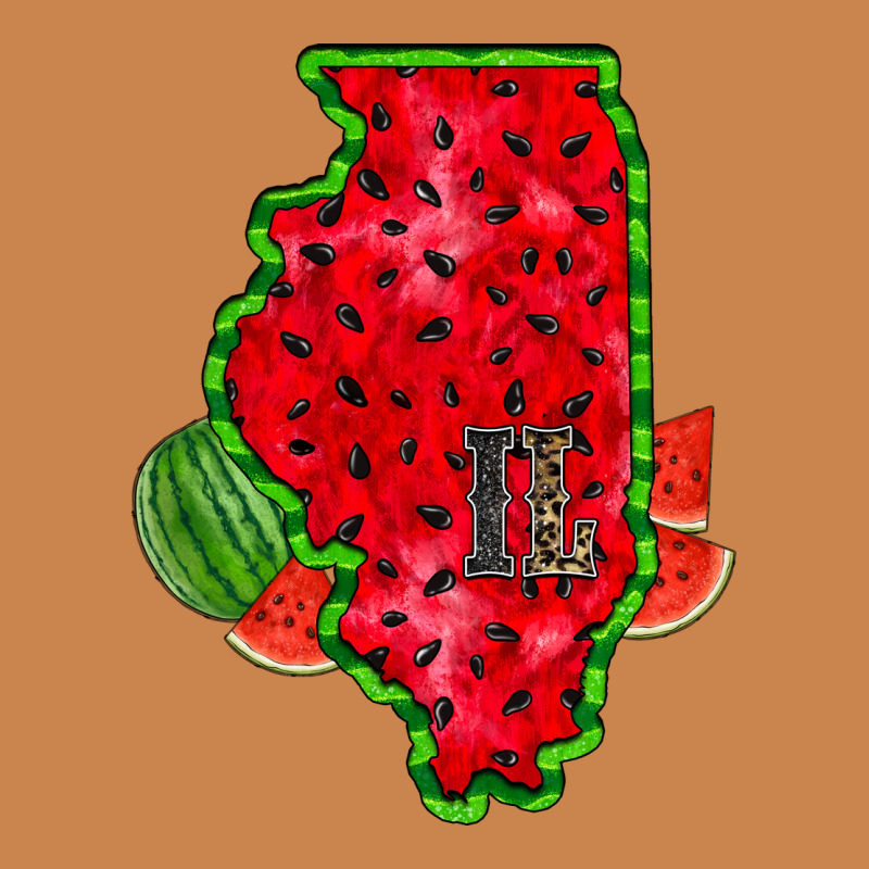 Illinois Watermelon Heavyweight Hoodie by RacoonDesign | Teevron