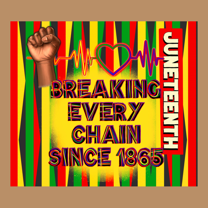 Juneteenth Breaking Every Chain Since 1865 Vintage Hoodie by TumblerDesignByShophia | Teevron