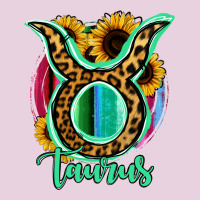 Taurus Zodiac Sign Sunflower Leopard Serape Ladies Tee | Teevron