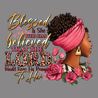 Blessed Is She Who Has Believed Afro Woman Vintage Tee | Teevron
