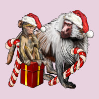 Christmas Baboon Baby And Mama Ladies Tee | Teevron