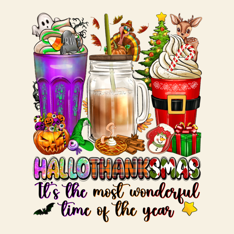 Hallothanksmas Coffee Cups Vintage Tee by texasbilliewilder | Teevron