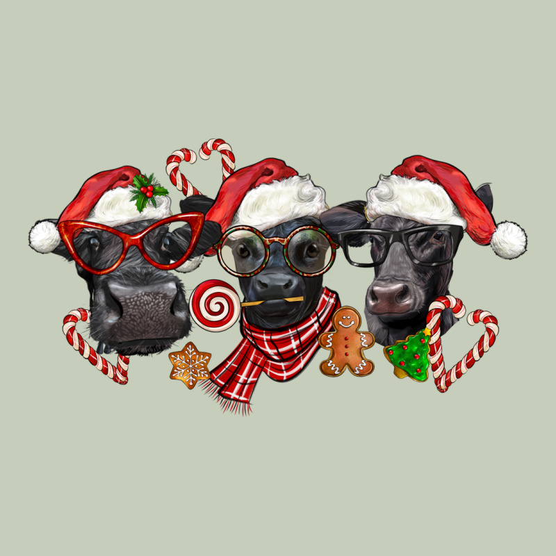 Christmas Black Angus Cows Ladies Tee by LillyAllenDesigns | Teevron