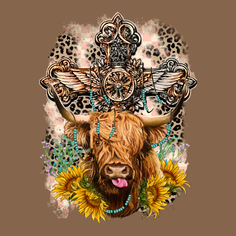 Western Heifer Cow With Crosses Premium Tee by LillyAllenDesigns | Teevron