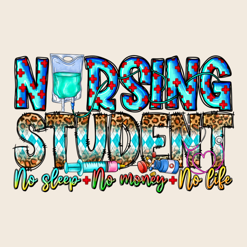 Nursing Student No Sleep No Money No Life Zipper Hoodie by CowhideDigitalArt | Teevron