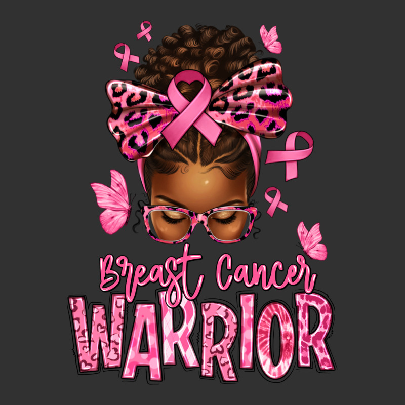Brest Cancer Warrior Afro Messy Bun Urban Heavy Tee by texasbilliewilder | Teevron