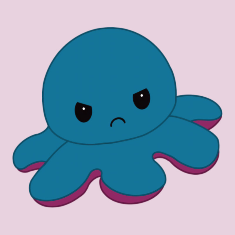 Angry Blue Moody Reversible Octopus Classic Tee by lanVoArt | Teevron