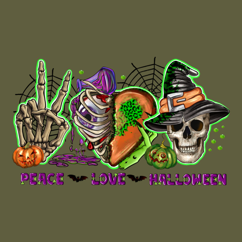 Peace Love Halloween Vintage Tee by NancyCooperArtShop | Teevron